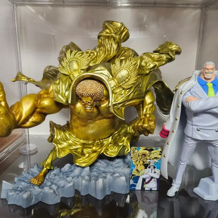 [BUNJANG] Sengoku &amp; Garp Figure Bundle Set with Acrylic Block / 일괄 급처) 센고쿠 라원+가프 피규어+센고쿠 아크릴 블록