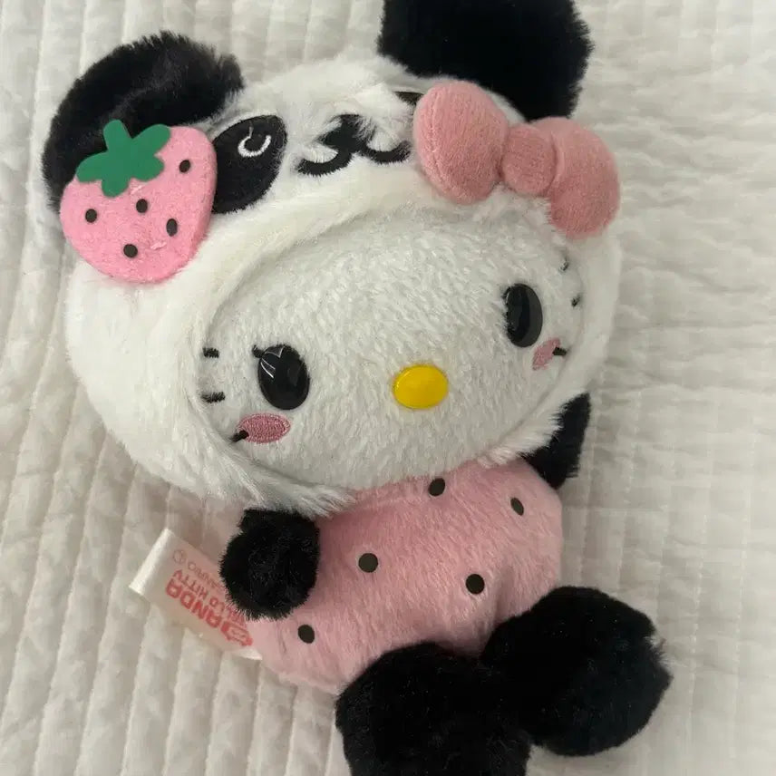 [BUNJANG] Sanrio Hello Kitty Ichigo Panda Plush / 산리오 헬로키티 이치고판다 인형