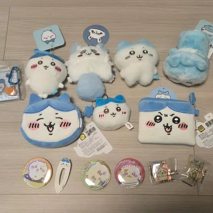 [BUNJANG] Hachiware, Chiikawa, Momonga Plush Set with Accessories / 하치와레 치이카와 모몽가 인형 일괄