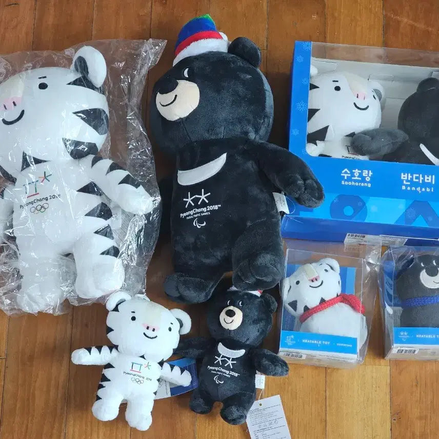 [BUNJANG] Soohorang &amp; Bandabi Set 8ea / 수호랑반다비세트 총 8개 평창올림픽
