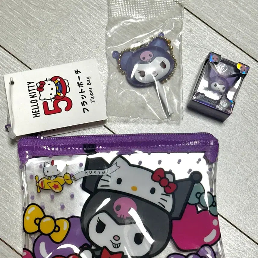 [BUNJANG] Sanrio Kuromi Gacha + Pouch Bundle Set (Sealed) / 산리오 쿠로미 가챠+파우치 일괄