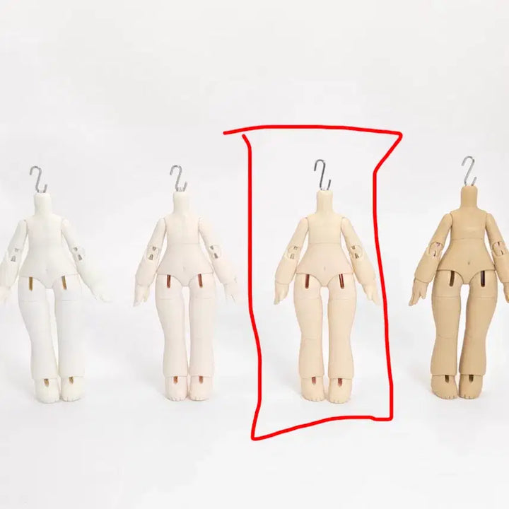 [BUNJANG] 1/12 Scale Ball-Jointed Doll Body - White / BJD 12분 구관 인형 바디