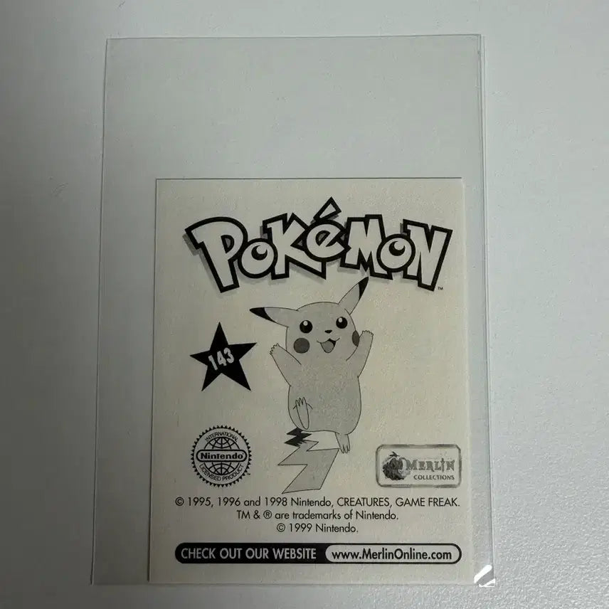 [BUNJANG] Pokemon Snorlax Merlin Sticker / 포켓몬스터 멀린 잠만보 스티커