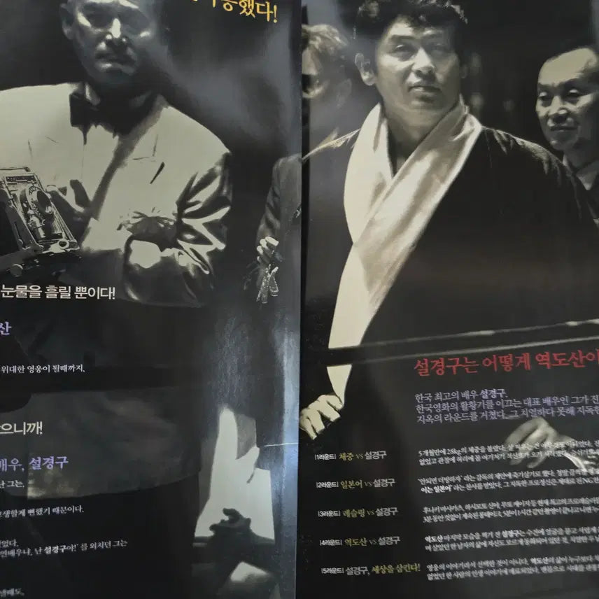 [BUNJANG] Sol Kyung-gu "Dokdo" Movie Flyer / 역도산 / 설경구 / /영화전단지/영화자료/고전희귀