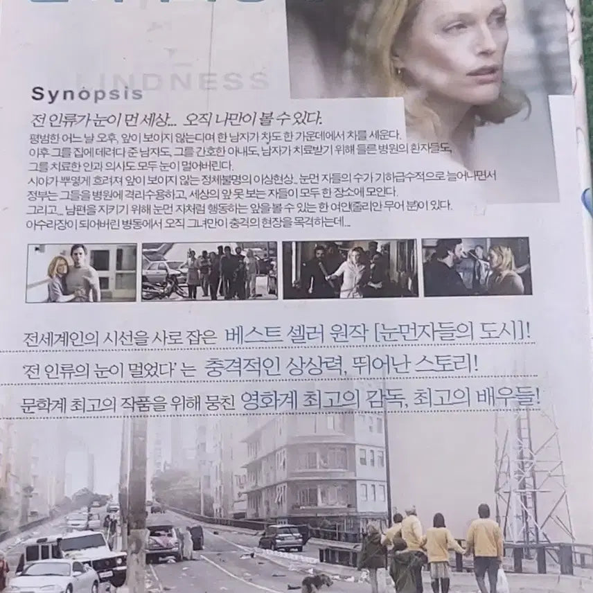 [BUNJANG] Blindness (2008) VHS Tape / 눈먼자들의도시 비디오테이프 팝니다 페르난도 메이렐레스  줄리안무어 마크러팔로 고전