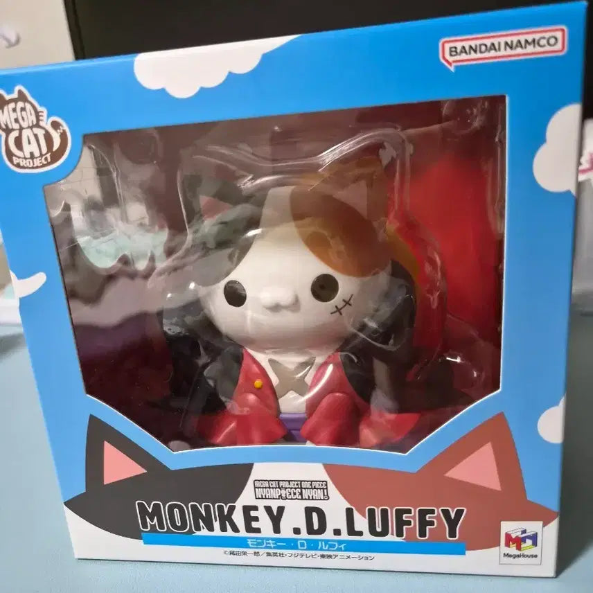 [BUNJANG] MegaHouse One Piece Mega Cat Project Monkey D. Luffy Figure / 메가하우스 원피스 메가 고양이 프로젝트 몽키 D 루피 피규어 냥피스