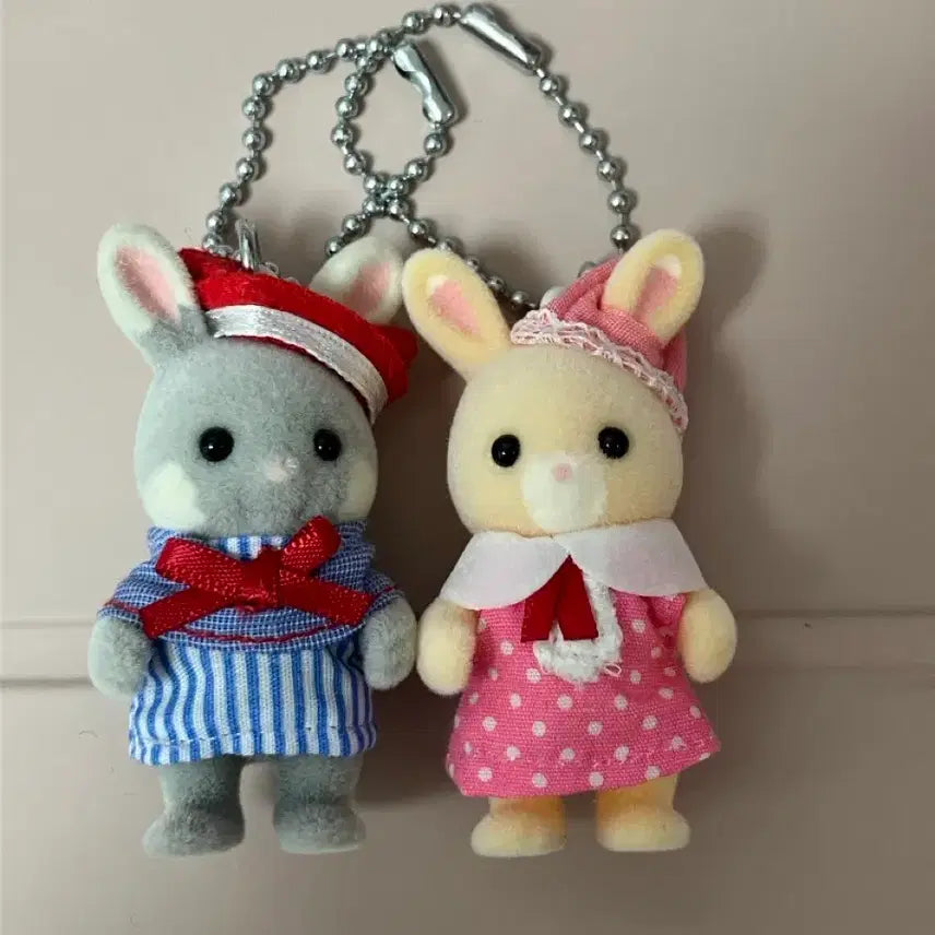[BUNJANG] Sylvanian Families Hanazono Rabbit Keychain / 실바니안 하나조노 토끼 키링
