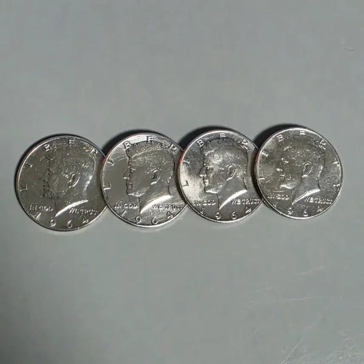 [BUNJANG] 1964 Kennedy 90% Silver Half Dollar Coins / 케네디 1964 하프달러 은 90%