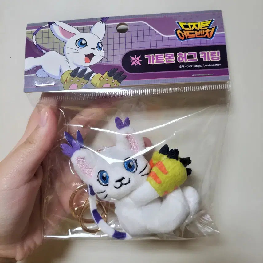 [BUNJANG] Digimon Gatomon Hugging Charm / 다모여페스타 디지몬 가트몬 허그 키링