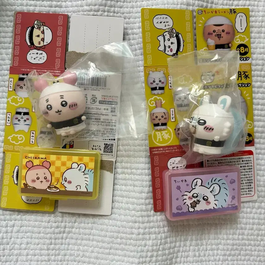 [BUNJANG] Chiikawa Ramen Sofubi Kani &amp; Monga Set / 치이카와 라멘 소프비 카니, 몽가 팝니다