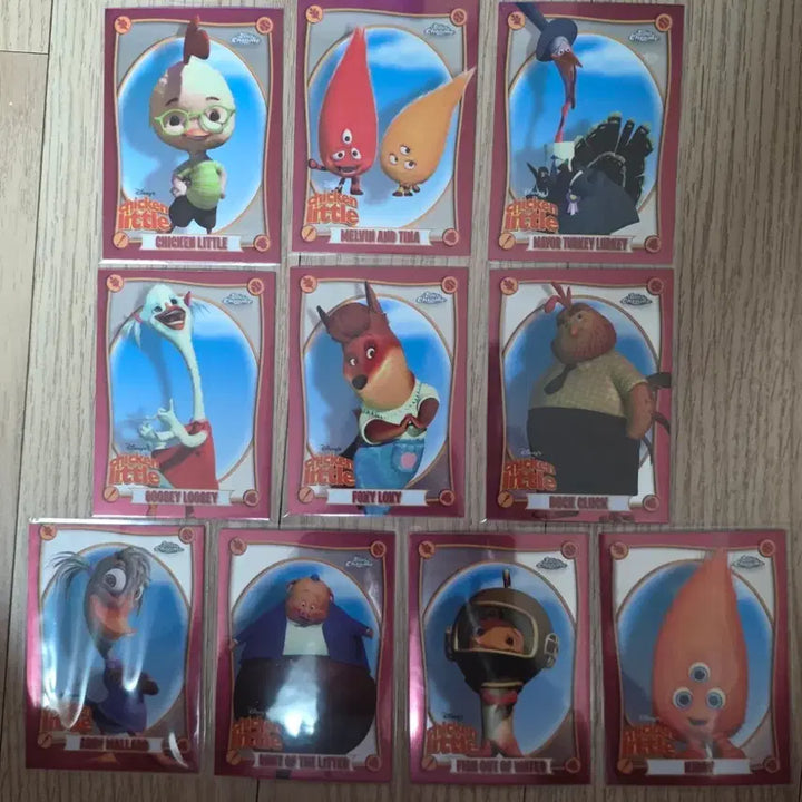 [BUNJANG] Chicken Little Character Cards Set (10 Types) / 치킨 리틀 캐릭터 카드 10종 세트