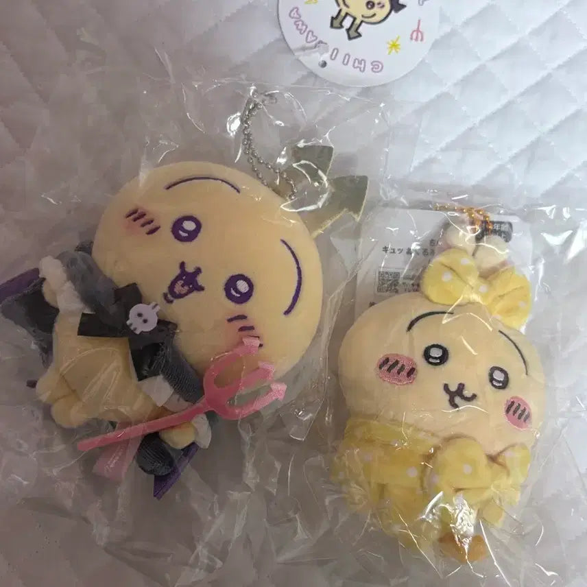 [BUNJANG] Cheekawa Magical Devil Usagi Kyu Okurumi Puchi Mascot Bundle Set / (정품/일괄) 치이카와 먼작귀 매지컬 악마 우사기 큣 옥루미푸치 마스코트 우사기 마코