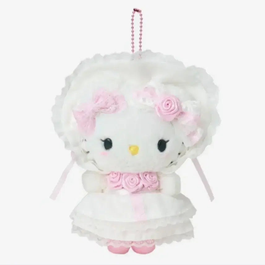 [BUNJANG] Sanrio White Frill Kitty Plush / 산리오 화이트프릴 키티 인형