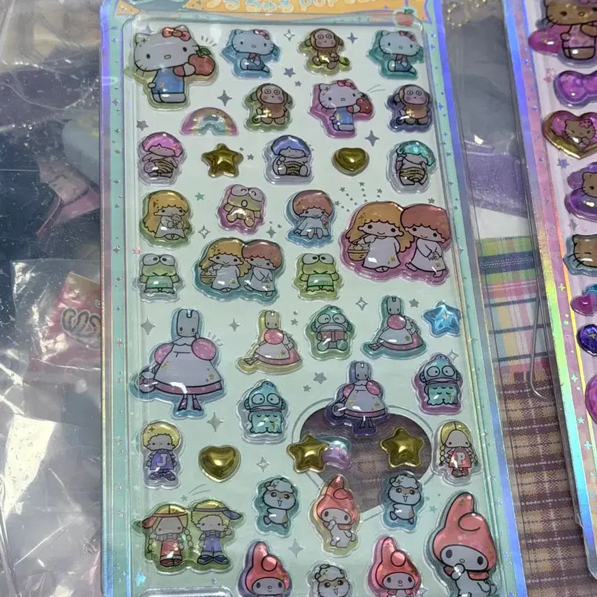 [BUNJANG] Sanrio Suntan Kitty Stickers 2-Sheet Set / 산리오 선탠키티 스티커 2장 세트