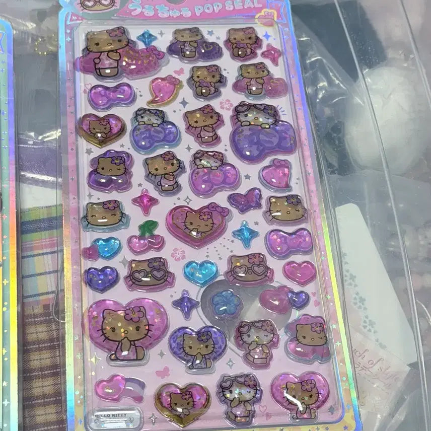 [BUNJANG] Sanrio Suntan Kitty Stickers 2-Sheet Set / 산리오 선탠키티 스티커 2장 세트