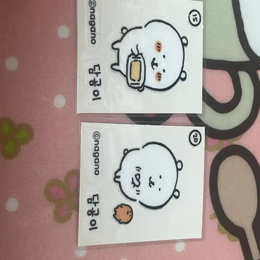 [BUNJANG] Nongdamgom Damgomi Sticker Set (3 pieces) / 농담곰 담곰이 스티커 3개 띠부씰 폭신폭신