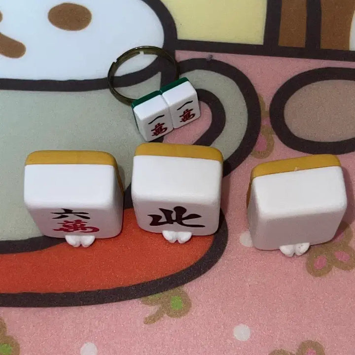 [BUNJANG] Mahjong Ring Gacha Figure Bundle Set / 마작 마치보우케 , 마작 반지 가챠