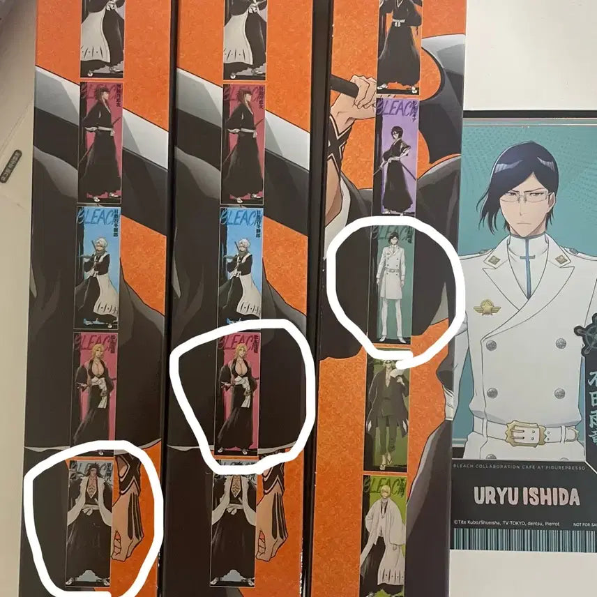 [BUNJANG] Bleach Character Poster Collection Bundle - Kenpachi, Rangiku, Uryu / 블리치 콜카 캐릭터 포스터 컬렉션 켄파치, 란기쿠, 우류 일괄
