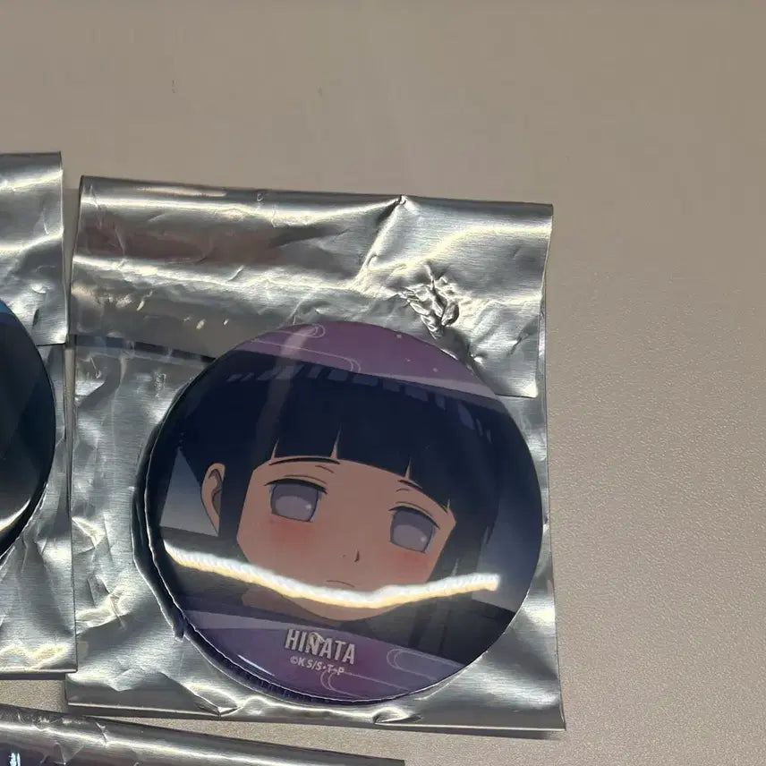 [BUNJANG] Naruto Hinata Chibi Can Badge / 나루토 히나타 치비 캔뱃지