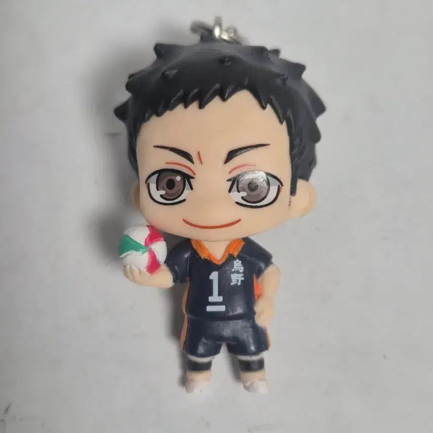 [BUNJANG] Movic Haikyu!! Daichi Sawamura Chibi Figure Keychain / 무빅 카라코레 하이큐!! 사와무라 다이치 키링 미니피규어