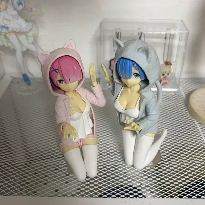 [BUNJANG] Re:Zero Rem Ram Pajamas Figure / 리제로 렘 람 파자마 피규어