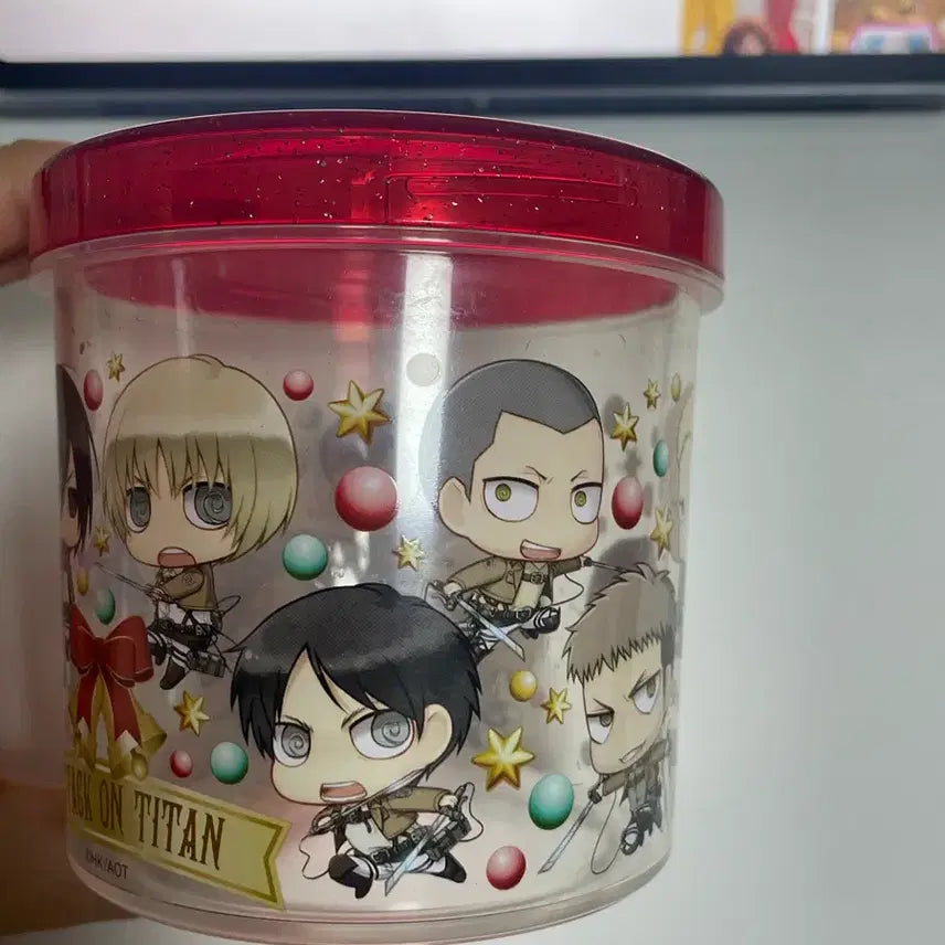 [BUNJANG] Attack on Titan Chimi Chara Acrylic Cake Gacha Keyring / 진격거 진격의 거인 치미캬라 푸치캐러 투명 플라스틱 케이크 가챠 키링 정리