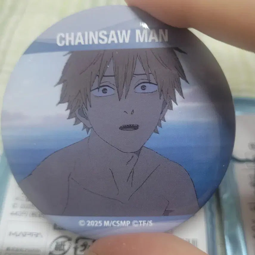 [BUNJANG] Chainsaw Man Denji 2-Type Can Badge Set / 체인소맨 캔뱃지 덴지 2종