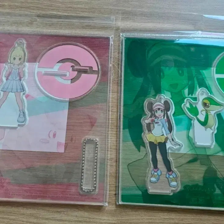 [BUNJANG] Pokemon Acrylic Stand Keychain 2 Types (Marnie, Lillie) Bundle Set / 포켓몬 아크릴 스탠드 키홀더 2종(명희, 릴리에) 일괄