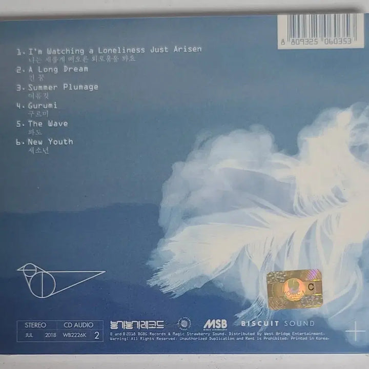 [BUNJANG] SaeSoNeon Summer Feather Sealed CD / ( 미개봉 CD ) 새소년 여름깃