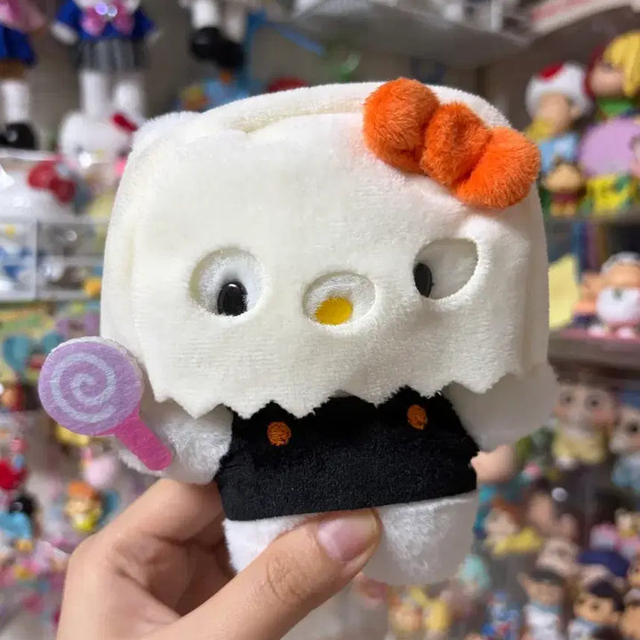 [BUNJANG] Hello Kitty Halloween Ghost Costume Doll Keychain / 헬로키티 할로윈 유령 코스튬 인형 키링