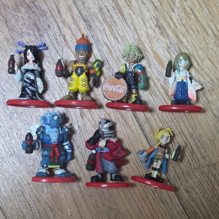 [BUNJANG] Final Fantasy X Coca-Cola 7-Figure Bundle Set / 파이널판타지X 코카콜라 피규어 7종 일괄