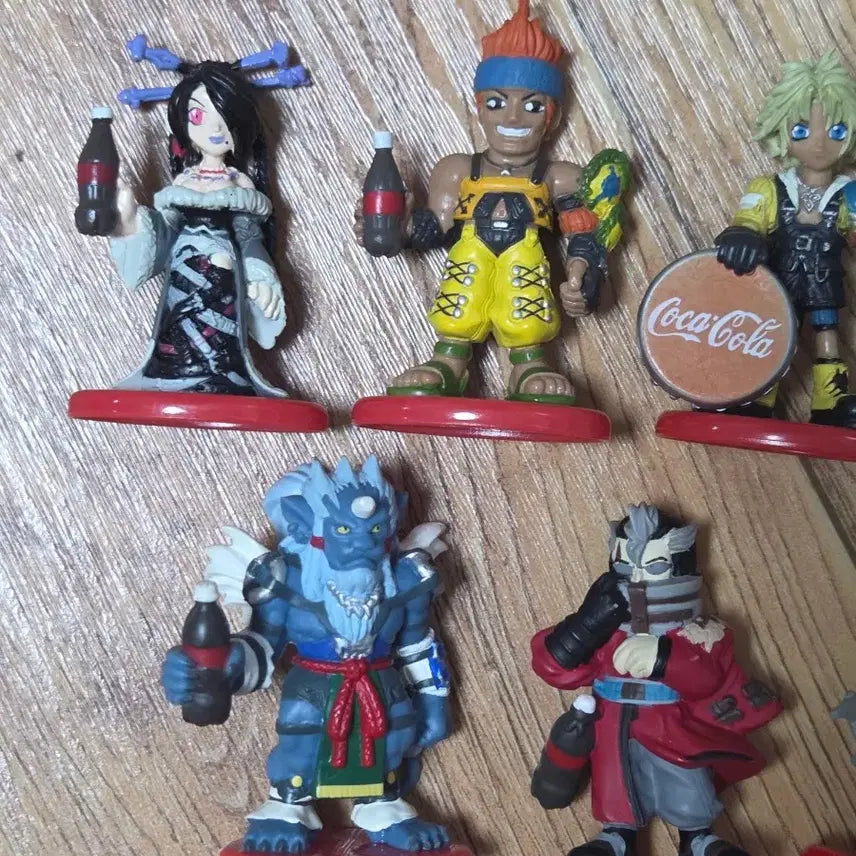 [BUNJANG] Final Fantasy X Coca-Cola 7-Figure Bundle Set / 파이널판타지X 코카콜라 피규어 7종 일괄