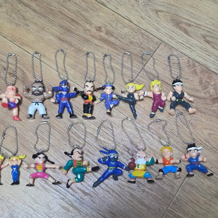 [BUNJANG] Virtua Fighter Figure Keychain Set (Series 1 &amp; 2, 16 Variants) / 버추어 파이터 피규어 고전 오락실 열쇠고리 1탄 8종,2탄 7종 총 15개 풀세트