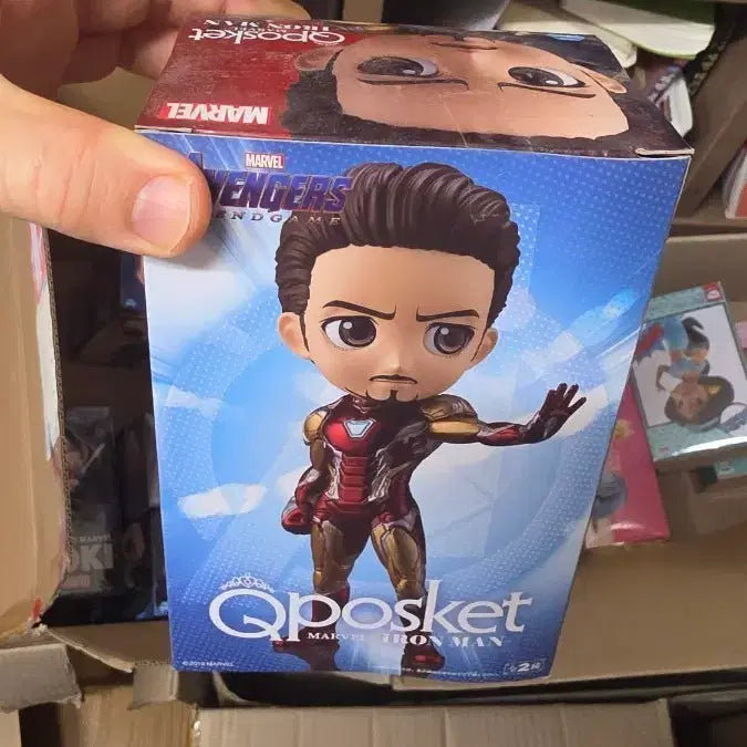 [BUNJANG] Marvel Q posket Iron Man Endgame Version Figure (Sealed) / (번장최저가미개봉)마블 Qposket 아이언맨 피규어