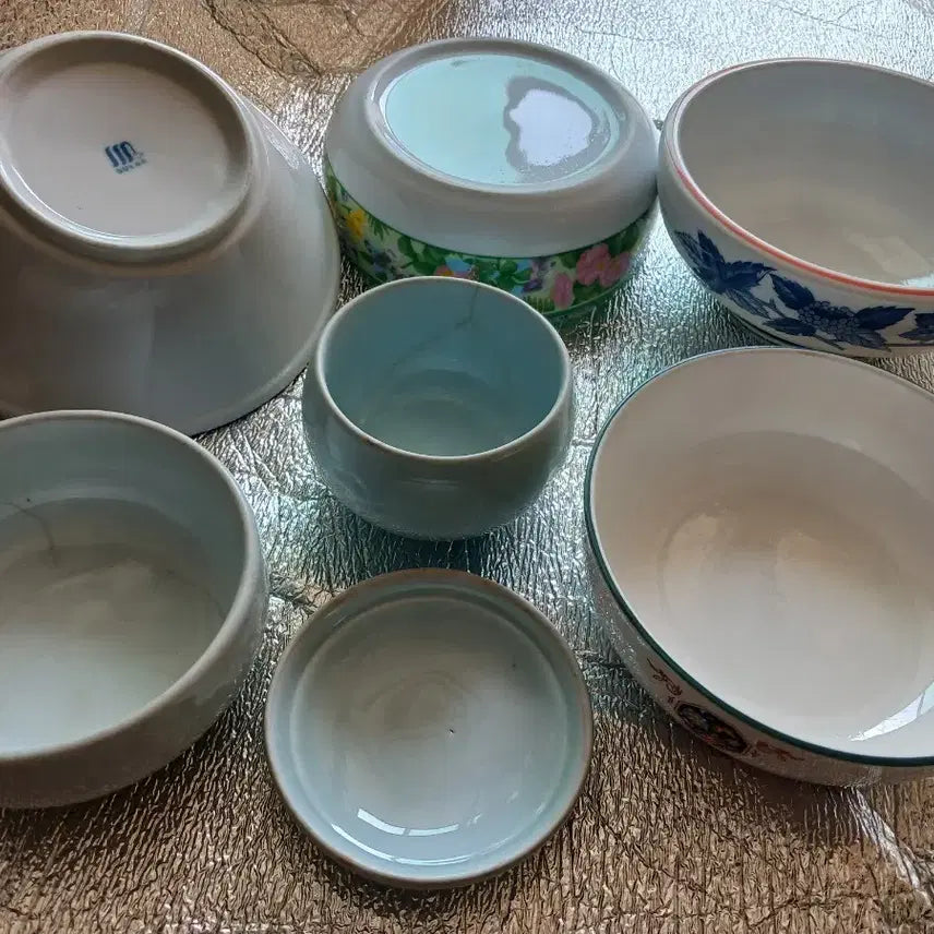 [BUNJANG] Vintage Ceramic Bowls Bundle Set (6 pcs) / 옛날 그릇 빈티지 대접 면기 일괄 6개