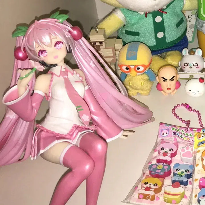[BUNJANG] Sakura Miku 2024 Noodle Stopper Figure (Pearl Version) / 2024 사쿠라 미쿠 누들스토퍼(유펄)