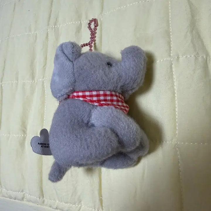 [BUNJANG] IU "Taebang" Elephant Plush Keychain (Authentic) / 태국 코끼리 인형키링 아이유 태방이 정품