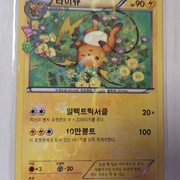[BUNJANG] Pokemon Pikachu Card / 포켓심쿵 라이츄