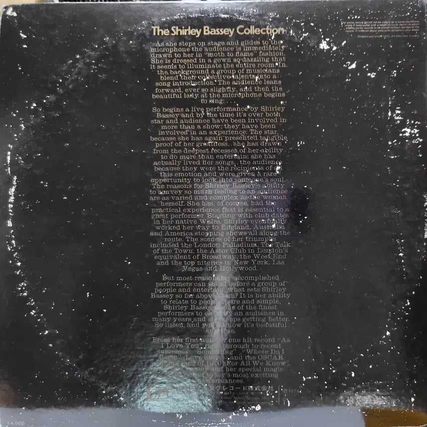 [BUNJANG] Shirley Bassey Collection 2LP Record / L.279. 2LP. 셜리 베이시 Collection. LP 음반.