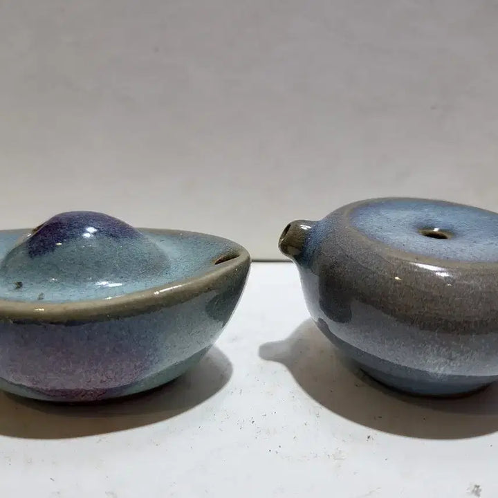 [BUNJANG] Jun ware Water Dropper (Two Pieces) / 균요 연적 두점
