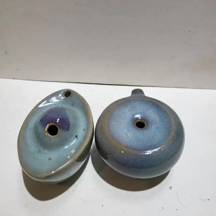 [BUNJANG] Jun ware Water Dropper (Two Pieces) / 균요 연적 두점
