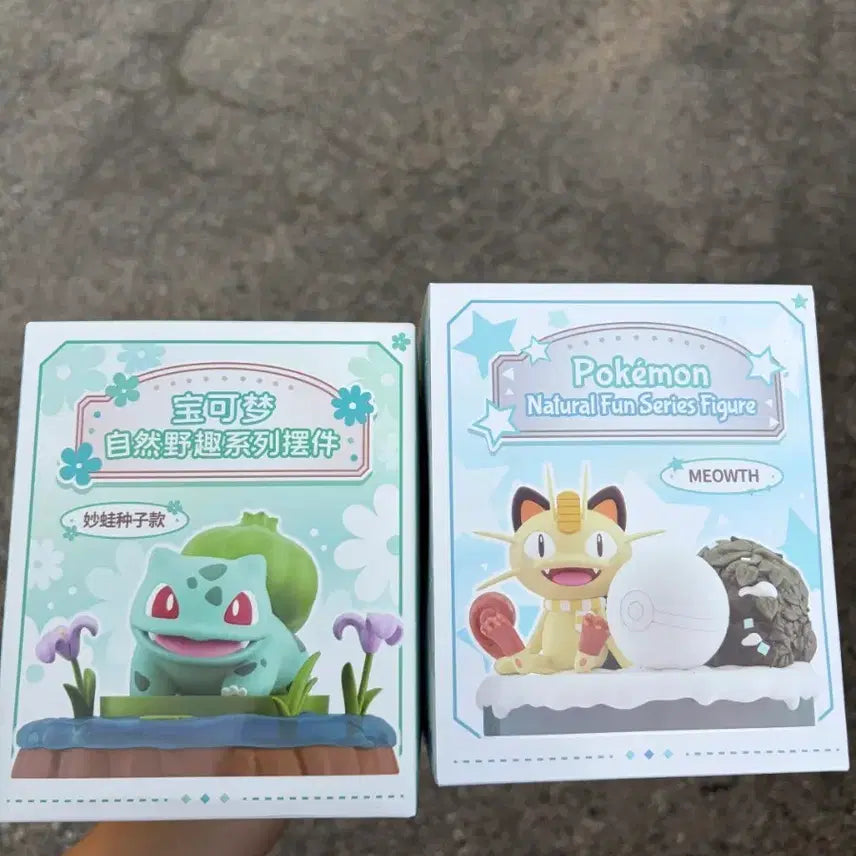 [BUNJANG] Pokemon Squirtle &amp; Meowth Figure Set / 포켓몬스터 피규어 꼬부기/나옹
