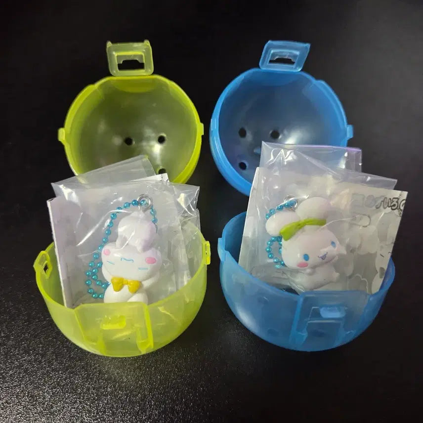 [BUNJANG] Cinnamoroll "Ear Dangling" Mascot Gacha 2-Piece Bundle Set / 시나모롤 귀로 대롱대롱 마스코트 가챠 2종 일괄