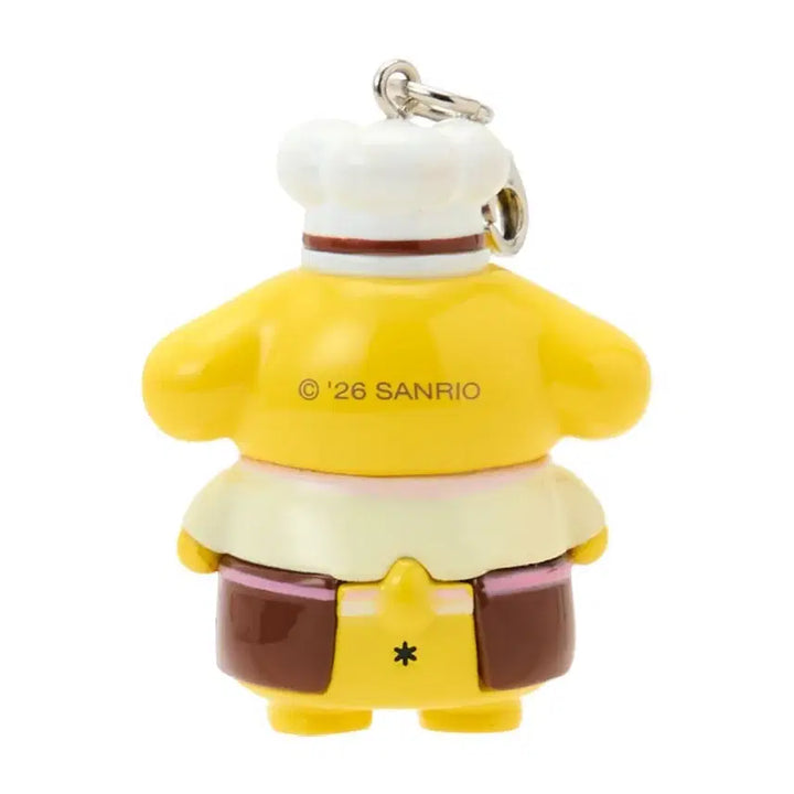 [BUNJANG] Pompompurin Chef Keychain Strap with Sticker / 폼폼푸린 요리사 키링 스트랩