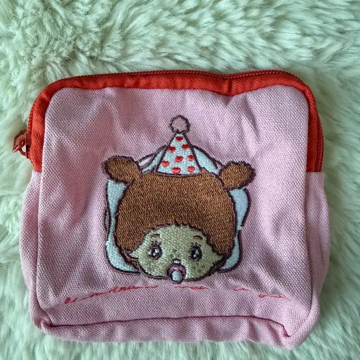 [BUNJANG] Monchhichi x Hello Kitty Collaboration Bebe Monchhichi Pouch / 몬치치 헬로키티 콜라보 베베치치 파우치 새상품