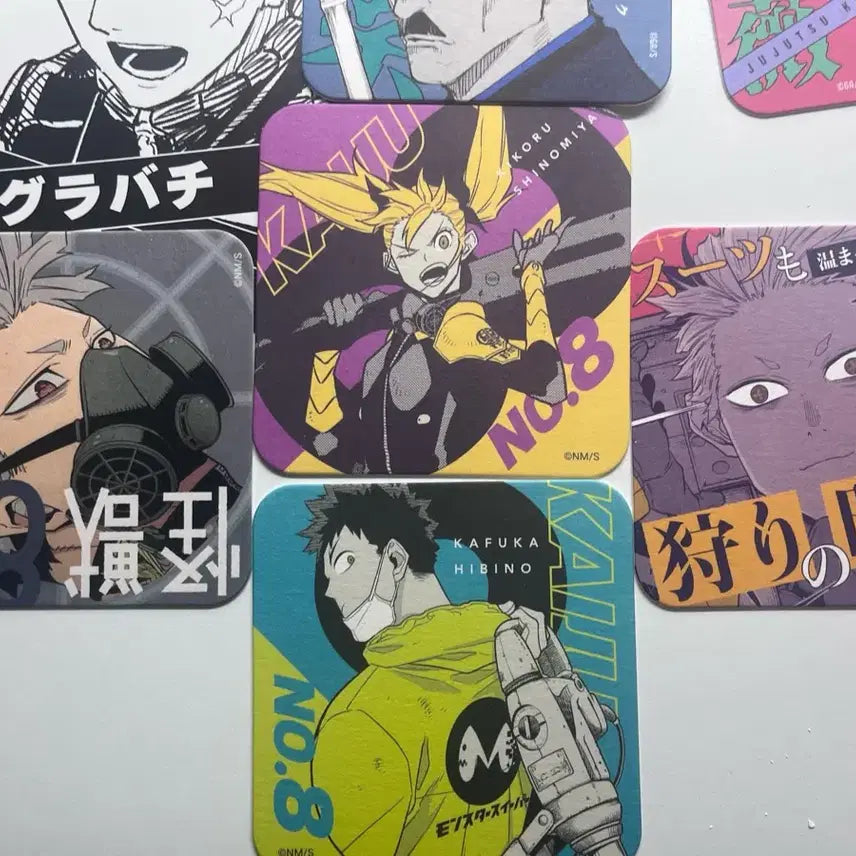 [BUNJANG] Kaiju No. 8 Art Coaster Set / 점프샵 아트코스터 괴수 8호판매