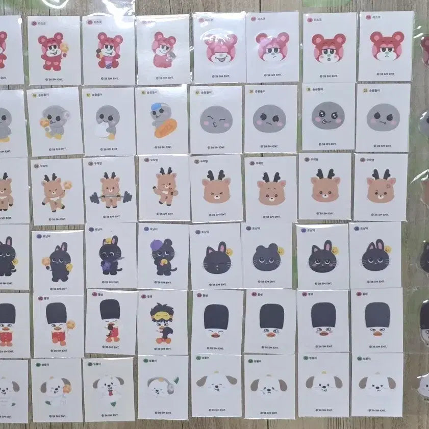 [BUNJANG] RIIZE Bread Full Set 66 Types Mini Stickers Bundle Set / CU 라이즈 빵 리라즈 띠부씰 전종 일괄