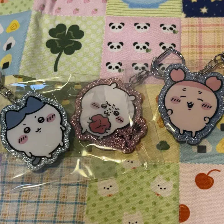 [BUNJANG] My Dearest Sparkling Parade Lame Glitter Keyholder Bundle Set / 먼작귀 반짝반짝 퍼레이드 라메 글리터 키홀더(일괄)