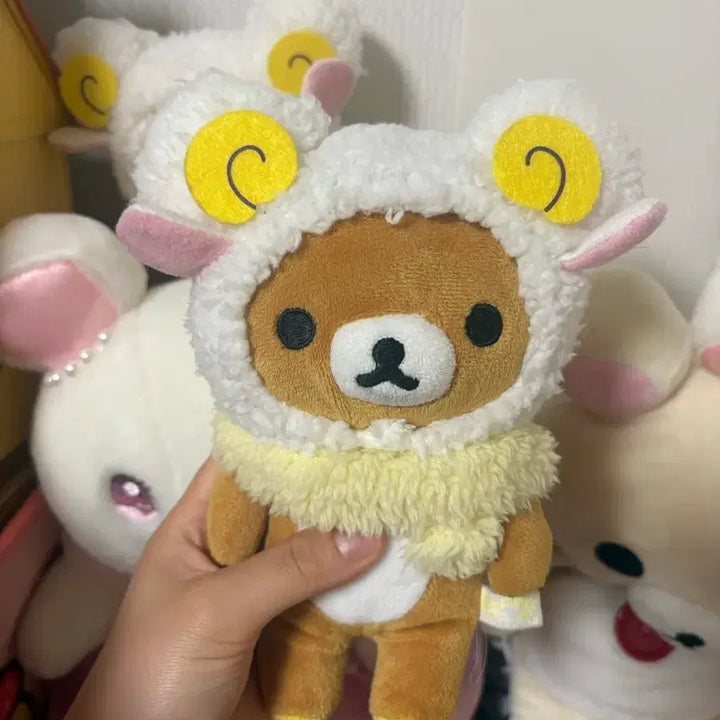 [BUNJANG] San-X Rilakkuma Sheep Plush / 고전 산엑스 리락쿠마 양 머플러 인형