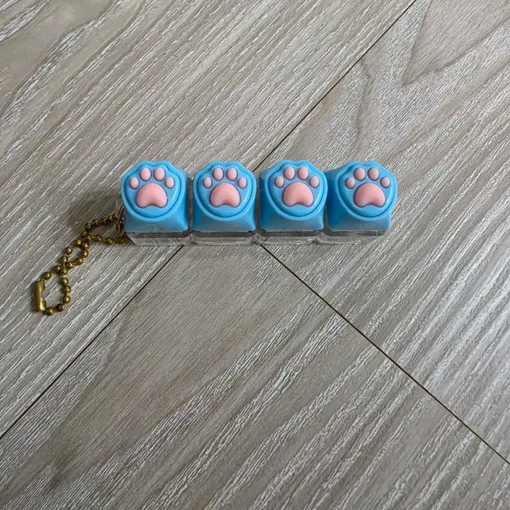 [BUNJANG] Cat Paw Keycap Keyring / 고양이발바닥 키캡 도각이